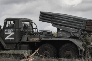 FPV drone destroys Russian Grad in Pokrovsk sector