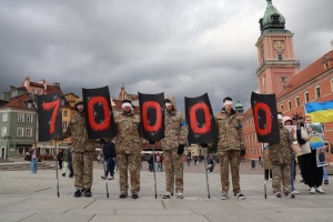 У Варшаві відбулася акція солідарності з українськими військовополоненими