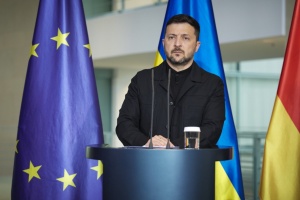 В ОП спростували, що Зеленський перервав візит до Німеччини через наступ росіян